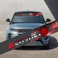 130*21cm Carbon Fiber Car Front Windshield Sticker Auto Rear Window Decorative Badge Decal for Suzuk