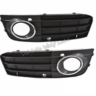 2pcs Left And Right For Audi A4 B8 Sedan 2008 2009 2010 2011 2012 Car-Styling Front Bumper Fog Light Fog Lamp Lower Grille Cover