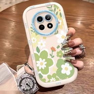 Casing hp for Realme 12 5G 13 5G C65 5G Narzo 70X 5G Narzo N65 5G Flower Case with oil paint style F