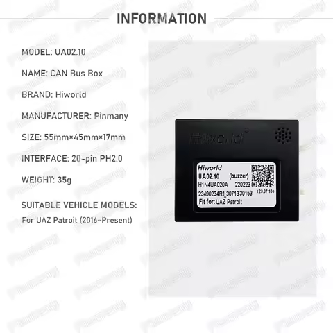 Car stereo CAN Bus Adapter Android Radio CANBus decoder Hiworld UA02 Serial port Converter for UAZ P