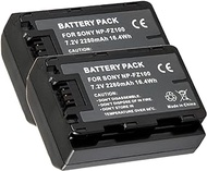 2 Packs 7.2V 2280mAh NP-FZ100 Battery For Sony BC-QZ1, Sony a9, a7R III, a7 III,A6600