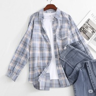 KEMEJA Elsyah Flannel Shirt - Premium Flannel Shirt for Women Oversize Long Sleeve - Women's Shirt T