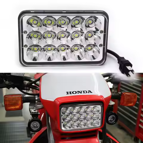 1PCS 4X6" LED Headlight Lamp Conversion For Honda XR250 XR400 XR650 & Suzuki DRZ replacement H4651 H