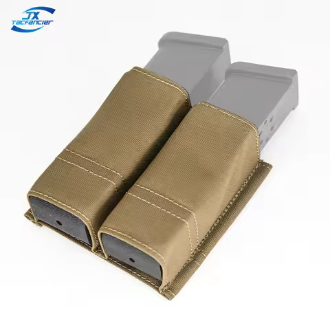 Tactical Pistol Magazine Pouch 9mm 40cal 45acp Double Stack Mag Holder Malice Clip Kydex Insert Pain