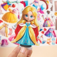 FBSG 1/2/4 Sets Magnetic Princess Pretend Play Toys Magnetic Dress Up Paper Dolls For Girls Play Tra