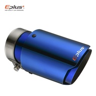 EPLUS Car Muffler Tip Exhaust System Universal Straight blue Stainless Decoration Exhaust Pipe Mufflers extremity For Akrapovic