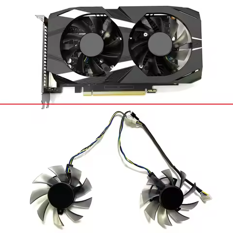 NEW 75MM FD8015U12S 12V 0.5A GTX1650 GTX1660 Ti GPU Fan For ASUS Dual GTX 1650 1660Ti Graphics Card 