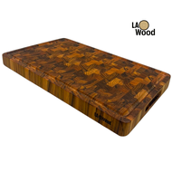 เขียงไม้สักเอนเกรน LAO WOOD รุ่น CB08-1L