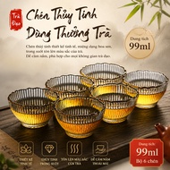 GLASS CUP BONUS LOTUS TEA CAPACITY 99ML - ELEGANT FOR TEA SPACE
