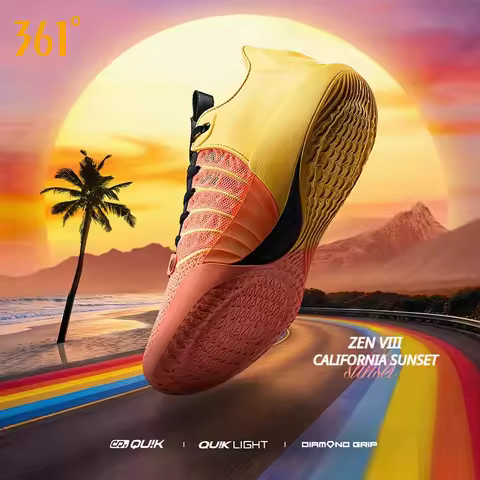 361 Degrees AG ZEN 8.0 Men Basketball Shoes New Trendy Combat Wear-resistant Protection Anti-slip St