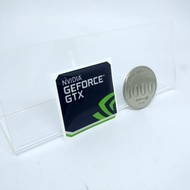 NVIDIA GFORCE Flexible Resin Emblem Embossed Sticker