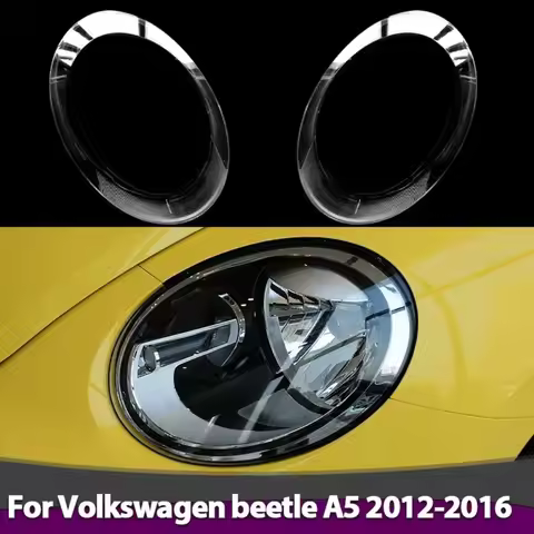 Headlight Cover VW Beetle For Volkswagen VW Beetle A5 2012-2016 Headlamps Lens Glass Shell Masks Tra