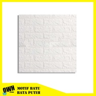 PAKET 20 LEMBAR Wallpaper Sticker 3D Foam Corak Batu Alam Dekorasi Rumah Termurah