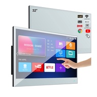 Soulaca 32" inches Smart Touchscreen Magic Mirror LED TV Bathroom Decor Hotel Big Waterproof IP66 Bu