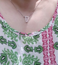 給每天彈奏豎琴的你 - 豎琴項鍊 - 925純銀音樂項鍊