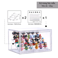 Hộp trong suốt tủ bảo quản/trưng bày đa năng nước hoa mô hình đồ chơi Popmart Dimoo,Skullpanda Shopb