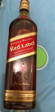 (十幾年舊酒）johnnie walker red label 1L