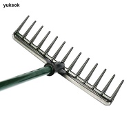yuksok Durable Golf Sand Rake Head Golfer Course Sand Bunker Organizer Rake 35x8cm