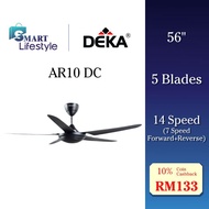 DEKA 5 Blade Ceiling Fan with Remote Control AR10 DC / REZO MY56 / AX56 / MY56DC 5B