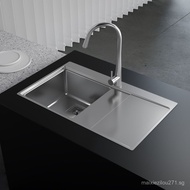 304Stainless Steel Kitchen Sink with Board European Style Sink Integrated Kitchen Sink