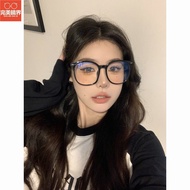 Big Frame Glasses Women Flat Glasses Glasses Frame Korean Style ins Influencer Black Frame Glasses W