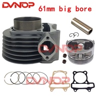 180cc Cylinder 61mm Big Bore Kit For GY6 125cc 150cc 1P52QMI 1P57QMJ Engine 180cc Scooter ATV