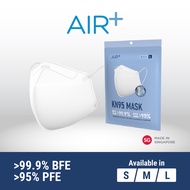 AIR⁺ KN95 Mask | SML Sizes | 5PC | BFE &gt;99.9% | PFE&gt;95% | PM2.5 | Made in Singapore
