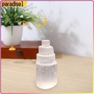 [paradise1.sg] Selenite Tower Lamp Quartz Crystal Ornaments Craft Reiki Healing Home Decor