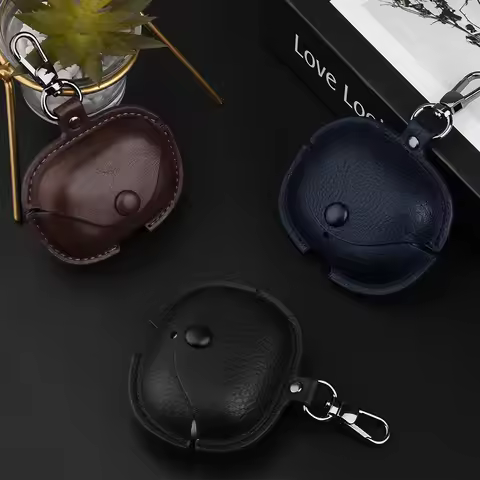 For Realme Buds T300 Case Leather Soft Case Realme Buds T310 Shockproof Shell Case Protective Cover