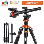 K&F Concept Overhead DSLR Tripod Compact Aluminum Portable Travel 78"/2m Vlog  ขาตั้งกล้อง (KF09.087