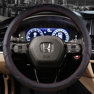 Genuine Leather Car Steering Wheel Cover For Honda CRV 2017-2022 2023 Clarity 2016-2018 Civic10th 20
