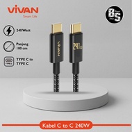 Vivan 240W PD3.1 Type C to Type C Data Cable 5A 240 Watt VOR240W