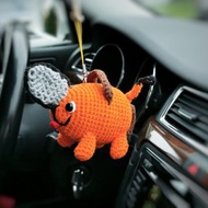 電鋸人鑰匙扣，汽車配件，電鋸人毛絨，汽車後視掛