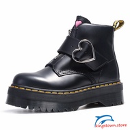 Heart Pink Boots Dr.Martens Martin Shoes Leather Tooling Shoes Loafers Unisex Women Girl