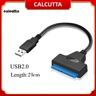 [calcutta] 39cm Rapid Type-C/USB 20 to SATA Cable Adapter Converter for 25 inch HDD/SSD