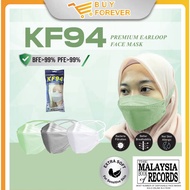 EASYCARE  HEADLOOP MASK KF94 4PLY HIJAB MASK Korea Adult KF94 Mask Head Loop Fish Face Mask Hijab Mask Pelitup Muka KF94