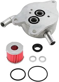 SixBuys Transmission Oil Fluid Cooler & Filter Kit Compatible with 2003 2004 2005 2006 2007 Honda Ac