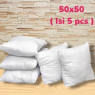 PAS ONLINE - PILLOW INSERT 50 X 50 PILLOW FILLING/ Cushion Sofa Cushion Pillow Cushion Insert (5 PCS