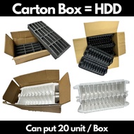 Carton Box for HDD 3.5" , Packaging Box = PE form , nice and safety for your hdd