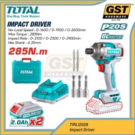 🔥 285Nm TOTAL Impact Wrench Cordless Battery Cordless Impact Wrench Total Cordless Drill Impact Cord