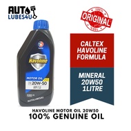 Caltex Havoline 20W50 Mineral 1L - Caltex Car Engine Oil