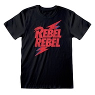 David Bowie Rebel Merchandise T-Shirt Black New