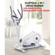 【Malay Spot】Max Load 120kg Hardcore Elliptical Cross Trainer Bike Fitness 2 In 1 Cardio Weight Loss 
