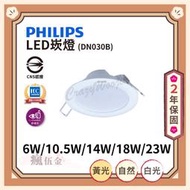 【1500免運】PHILIPS 飛利浦 LED崁燈 DN030 黃光 自然光 白光