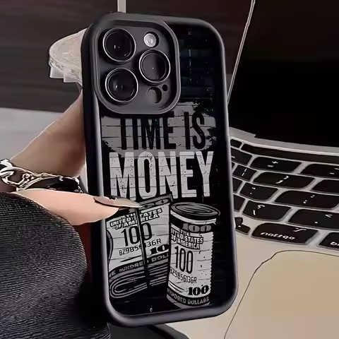 Dollar Bill Illustration Graphic Phone Case For iPhone 17 Pro 18 17 16 15 13 11 12 14 Pro Max Silico