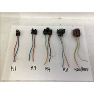 Socket Lampu Kereta Motosikal H1 H4Bend H4 H7 HB3 9005 HB4 9006 H11 Ceramic Socket Headlight Kereta 