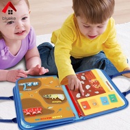 Dinosaur Busy Board Educational Toddler Felt Activity Book Interactive Fine Motor Activity Book for 