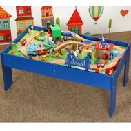 91Small Train Track Table Toy Compatible with Thomas Wooden Train Toy Set