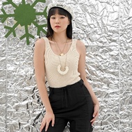 FELIZ23 Sleeveless Knitted Tee