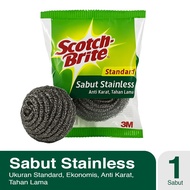 MyHomey Scotch Brite Stainless Steel Wire Dishwashing Sponge Economical ID T57N